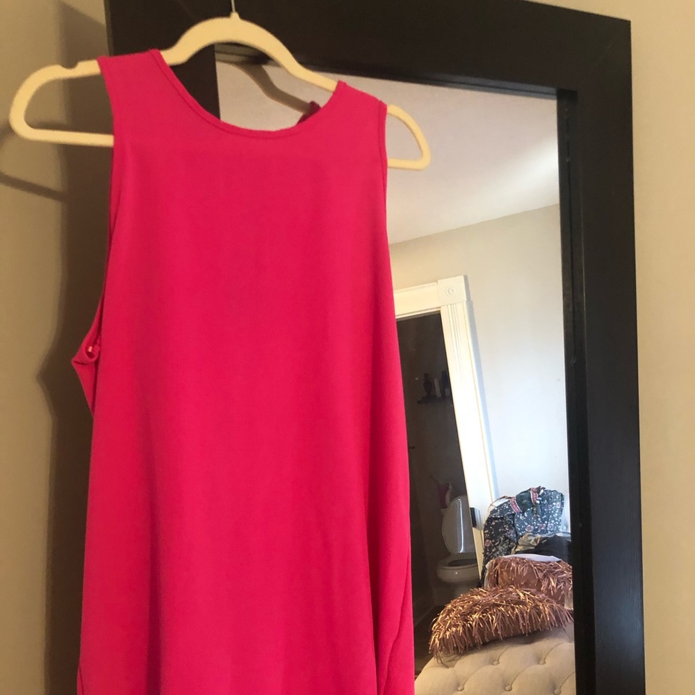 Hot pink dress